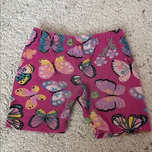 The Children's Place Girls Pink Butterfly Print Shorts Kids Size 4T